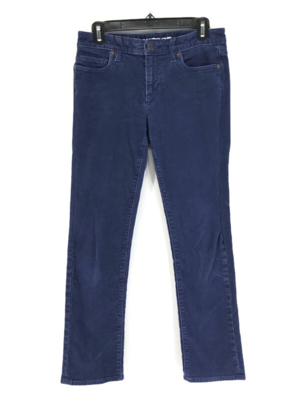 Lands' End Boot Cut Corduroy Pants Women's Size 2 Petite Blue Mid-Rise Casual